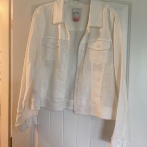 Tommy Bahama Two Palms Linen Jacket White size XL